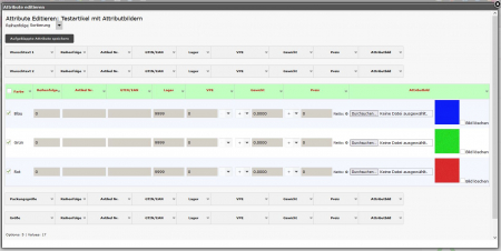 Testartikel mit Attributbildern